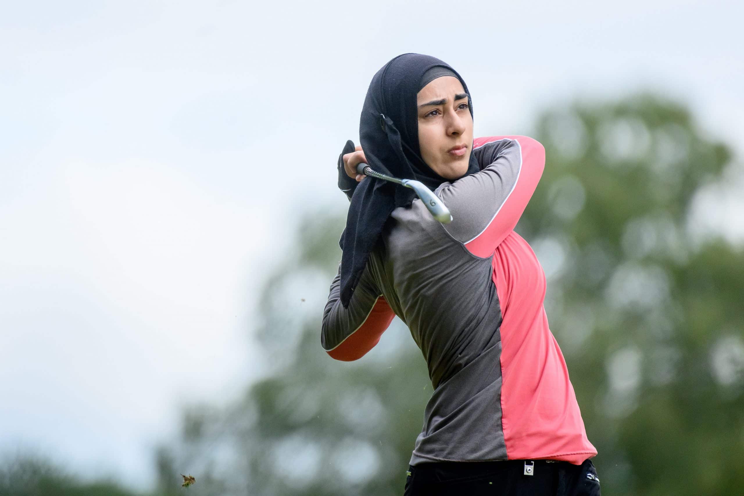 Opening Round of the English Girls’ County Championships at Woodhall Spa - Rafiah Banday.