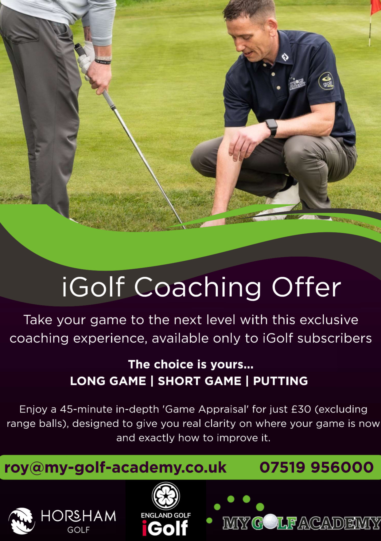 iGolf Coaching Offer