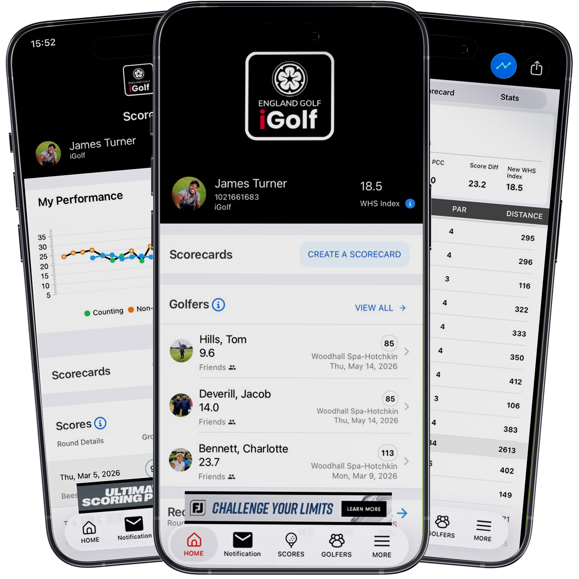 App screens - iGolf - 1a