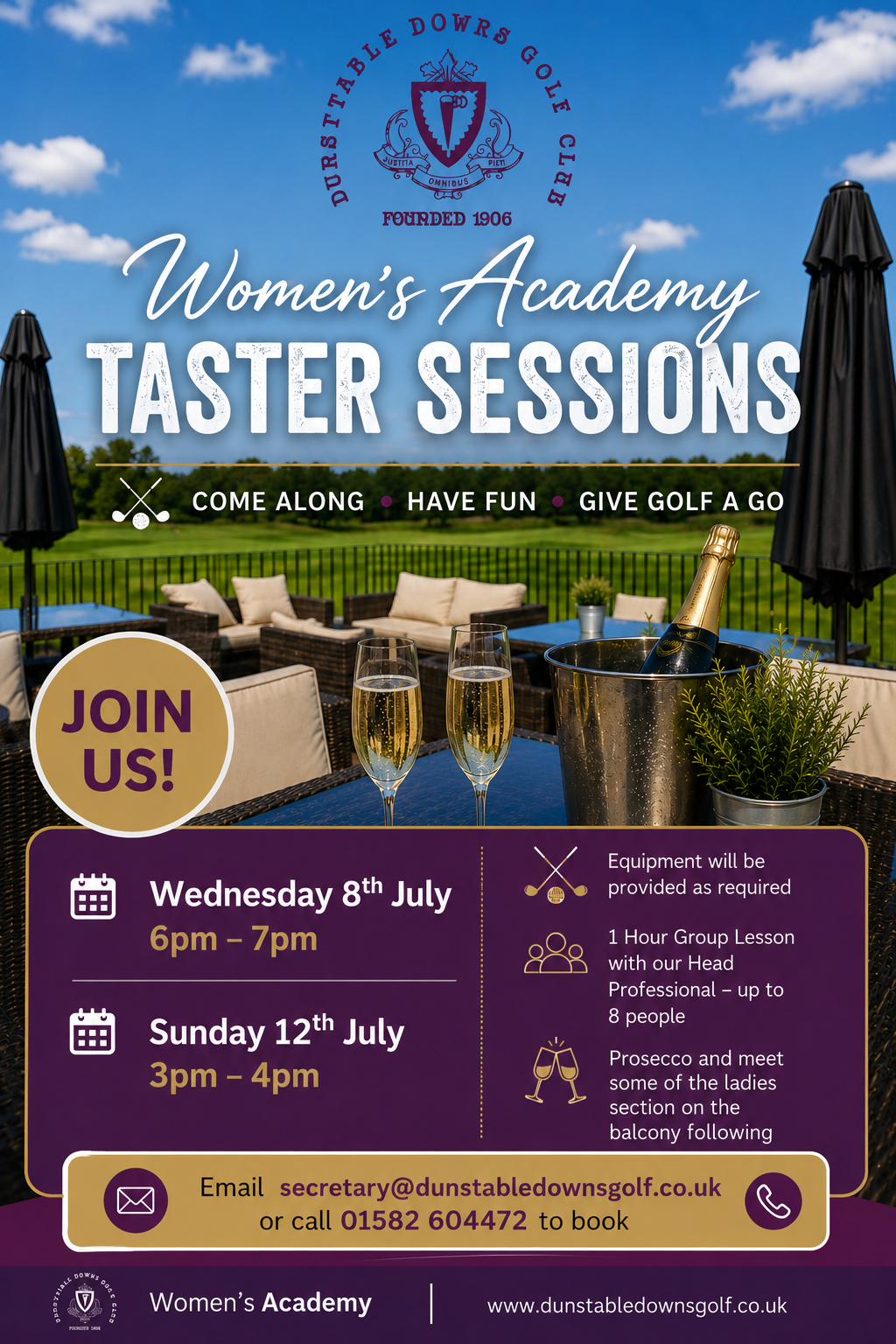 Women’s Academy Taster Sessions